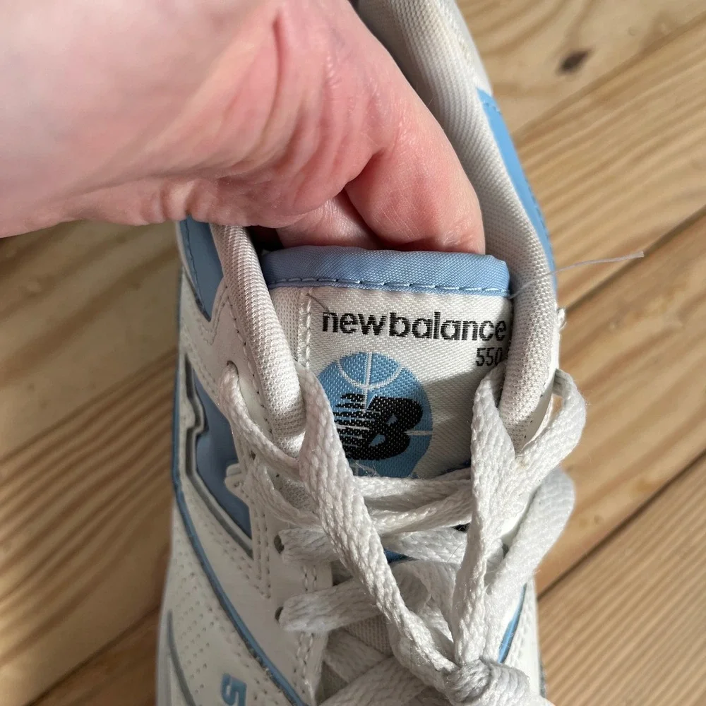 New Balance 550 Women Size 7 Blue Haze White Athletic Retro Sneaker BBW550BC - Picture 9 of 9